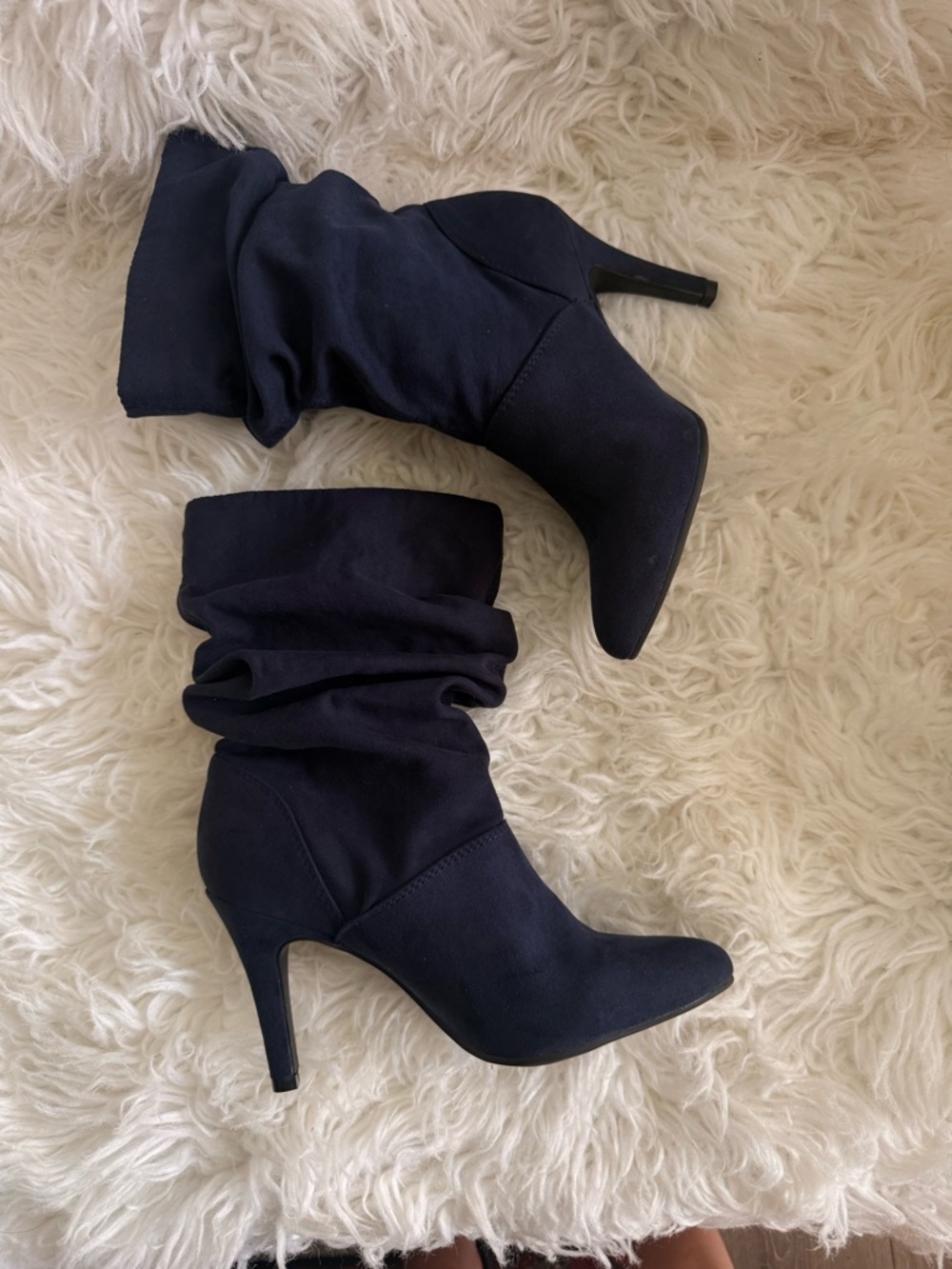 Style & Co. Black Slouchy Mid-Calf Stiletto Boots size 7M